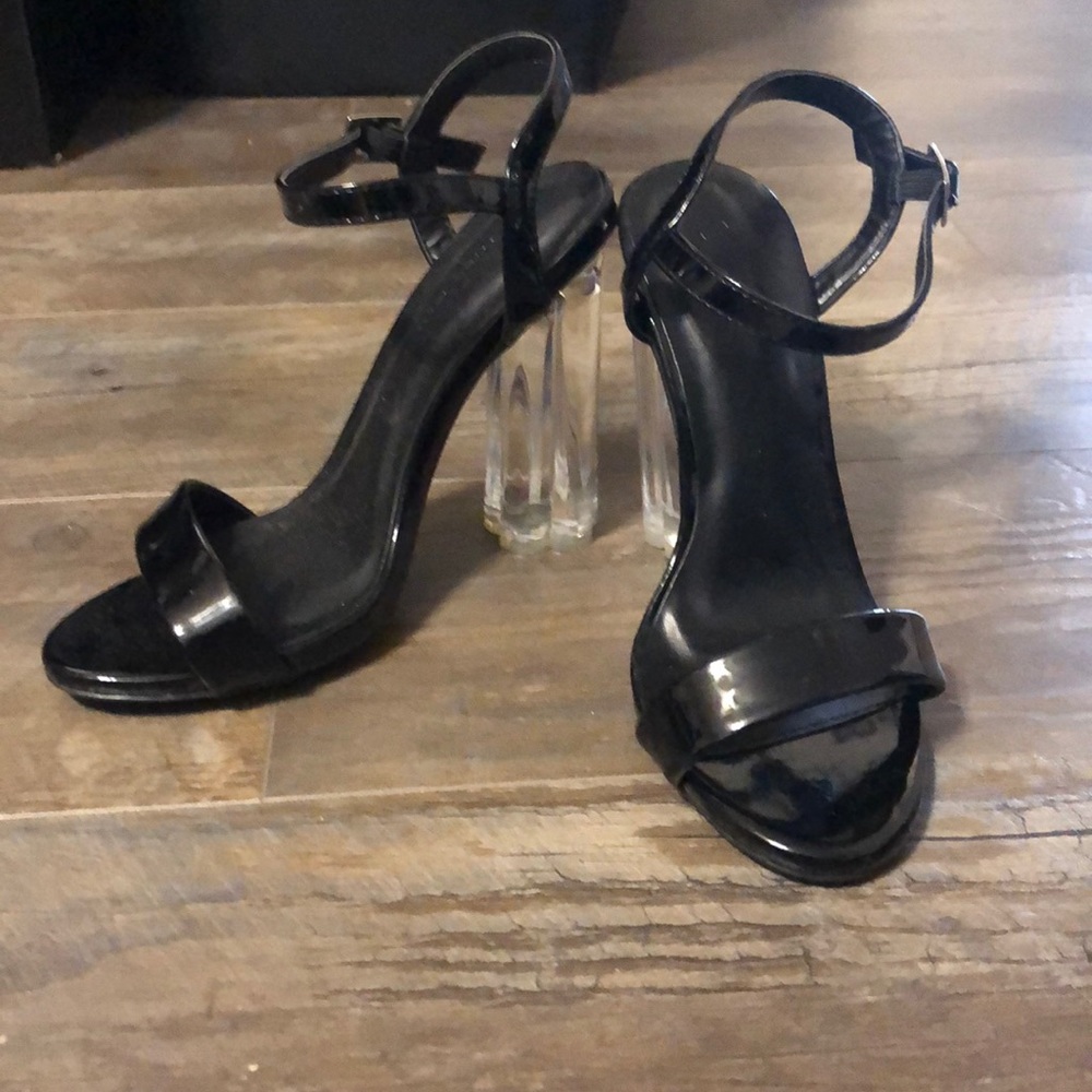 Clear Heel Sandals